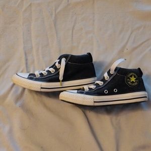 Kids size 1 Navy Converse